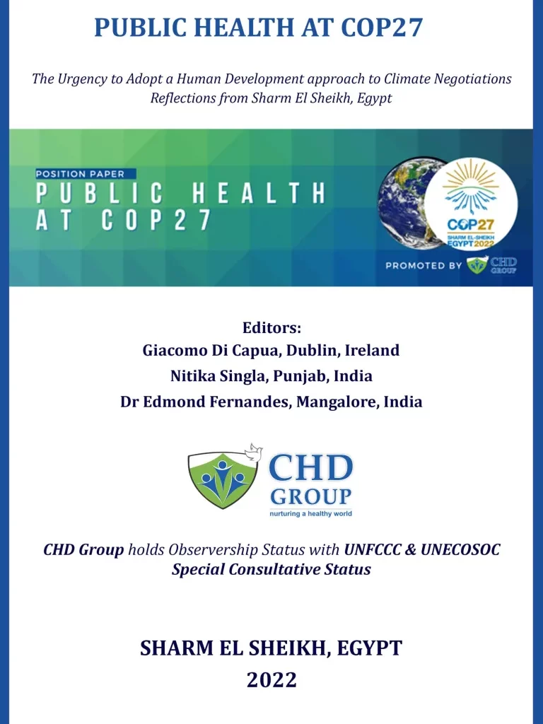 The Urgency to Adopt a Human Development approach to Climate Negotiations Reflections from Sharm El Sheikh, Egypt