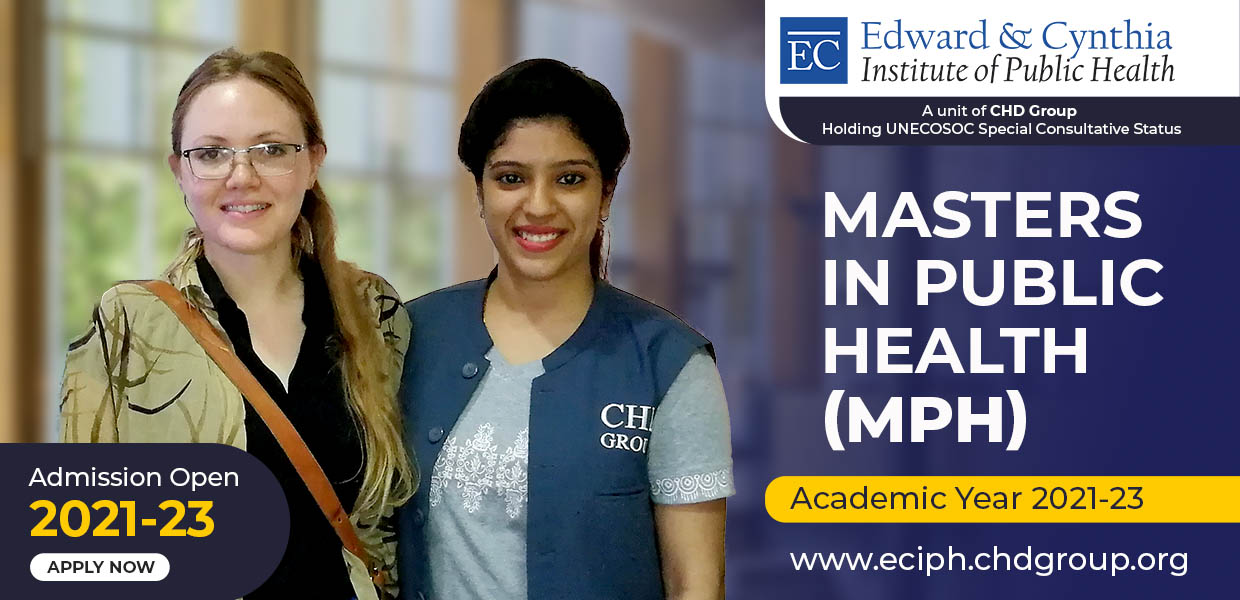 Masters in Public Health (MPH) course in India and why ECIPH must be your choice