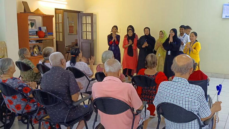 Understanding Provision of care: A visit to old age home by Public Health students
